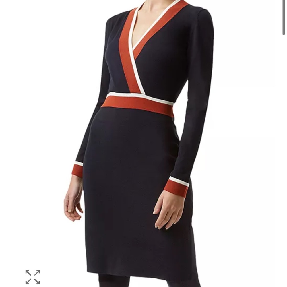Hobbs London Helena Crossover Dress US 12
